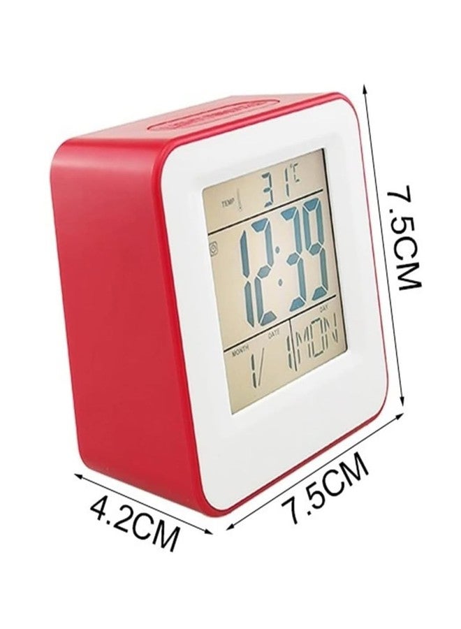 TEMIX Digital Mini Desk & Shelf Tempreature, Calendar Display Clocks for Home & Office Clocks - Image 3